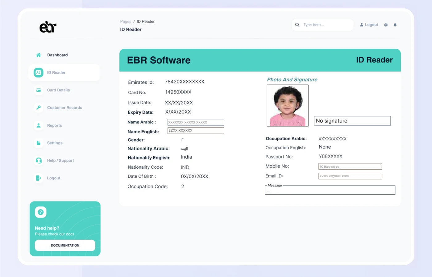 emirates id card reader software uae